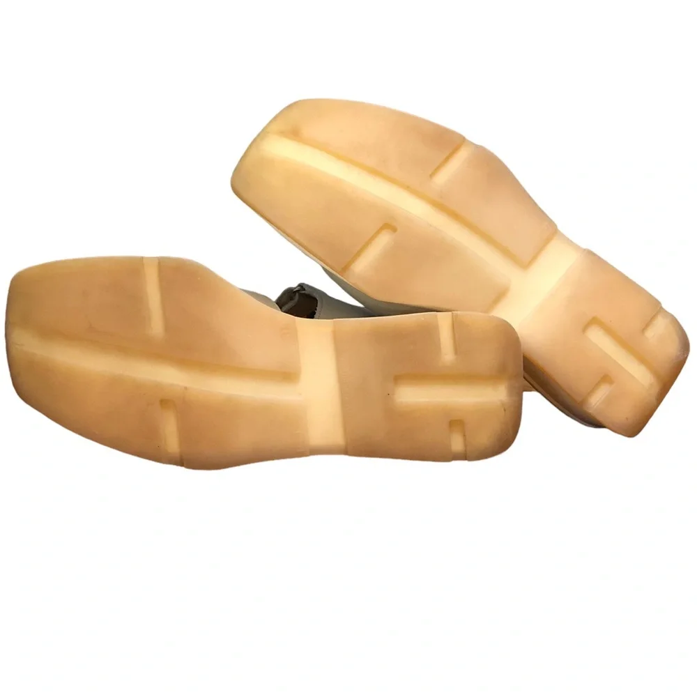 LOVE MOSCHINO Calfskin Logo Platform Sandals